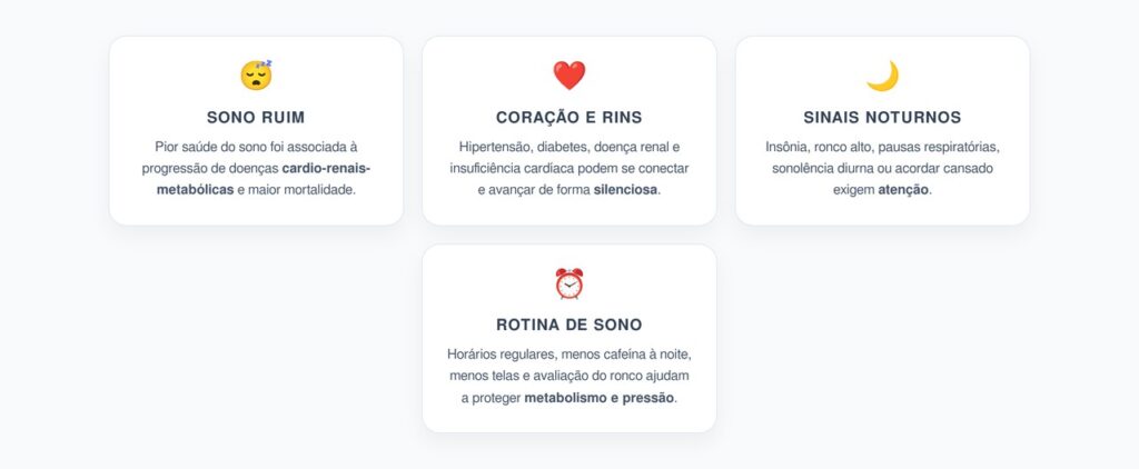 Sono Ruim Pode Acelerar Doenças Cardio-Renais-Metabólicas
