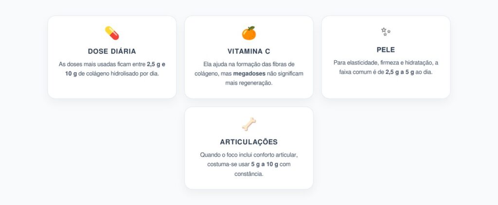Colágeno e Vitamina C: Dose Ideal para Pele Firme e Articulações Saudáveis