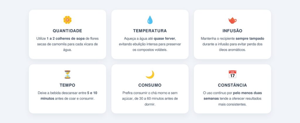 Como preparar o chá de camomila corretamente?