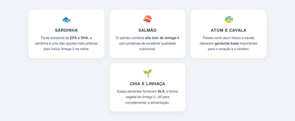 Quais alimentos são as melhores fontes de ômega-3?