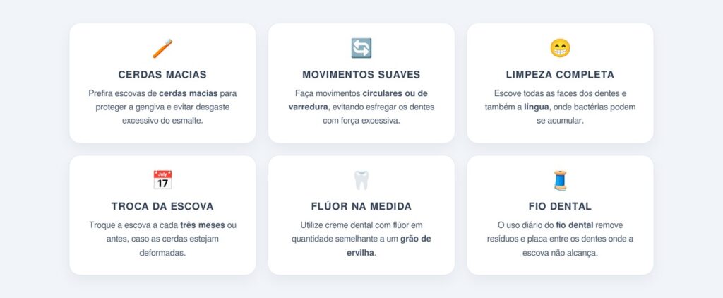 Quais cuidados garantem uma escovação realmente eficaz?