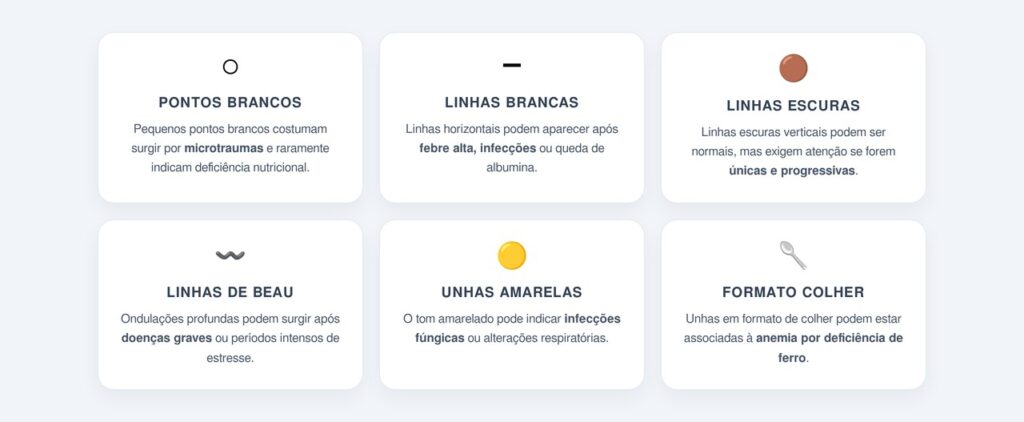 O que cada tipo de mancha nas unhas pode significar?