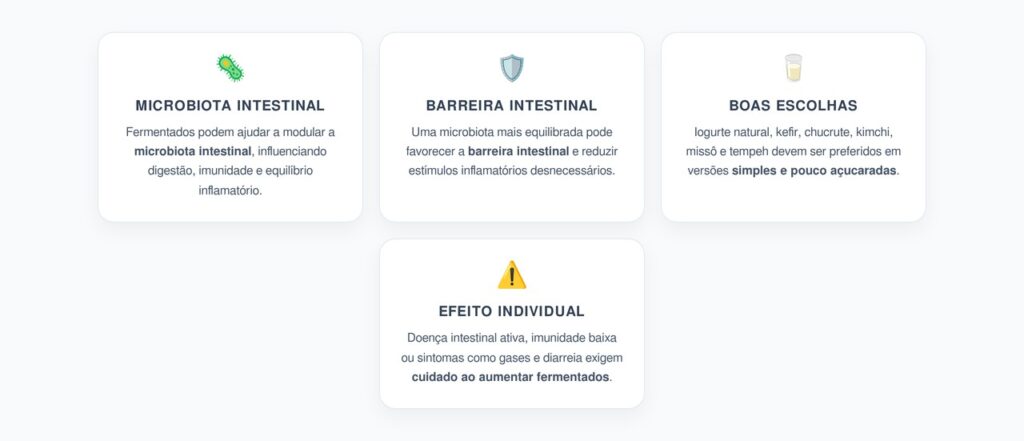 Alimentos Fermentados e Inflamação: Como a Microbiota Pode Mudar com a Rotina