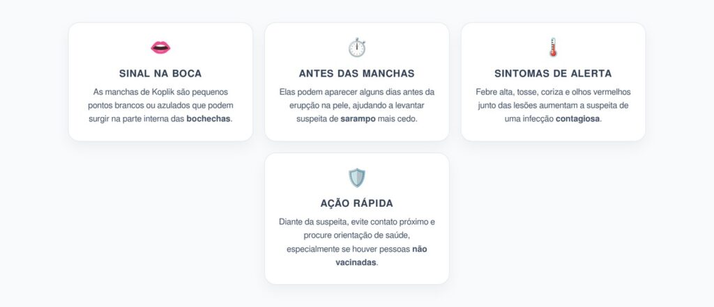 Manchas de Koplik: O Sinal na Boca que Pode Antecipar o Sarampo