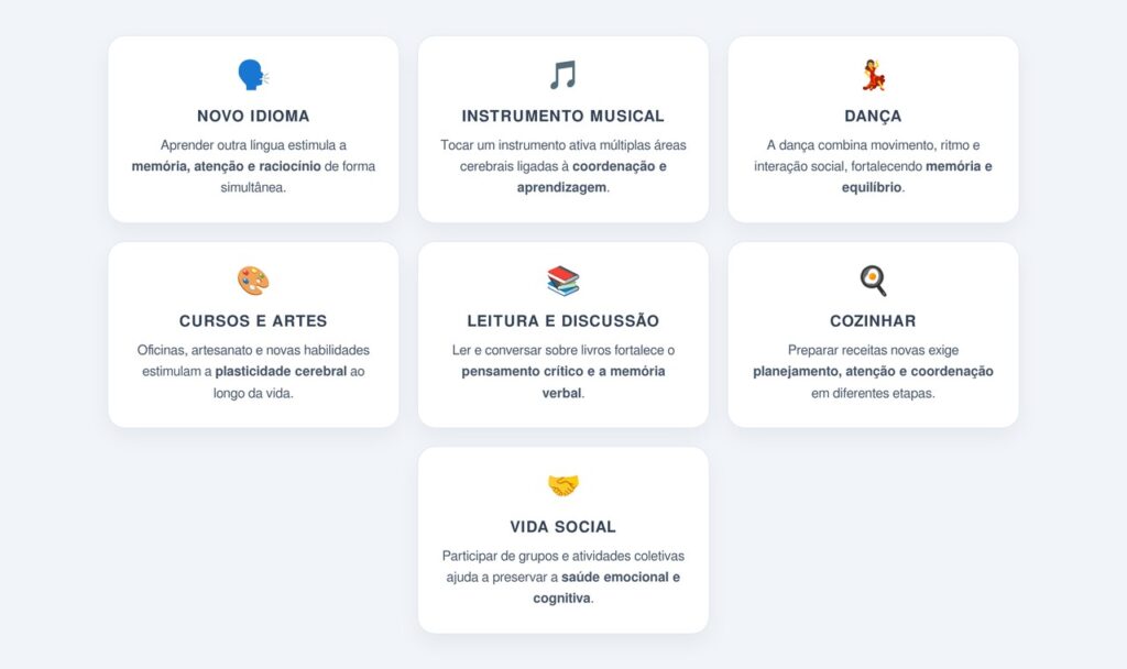 Quais atividades são mais eficazes para o cérebro?