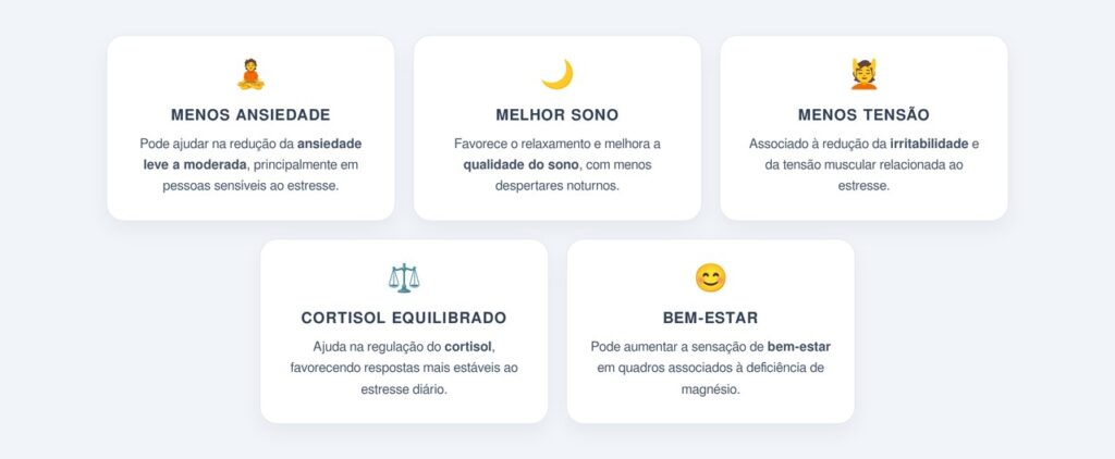 Quais são os principais benefícios do magnésio na ansiedade?