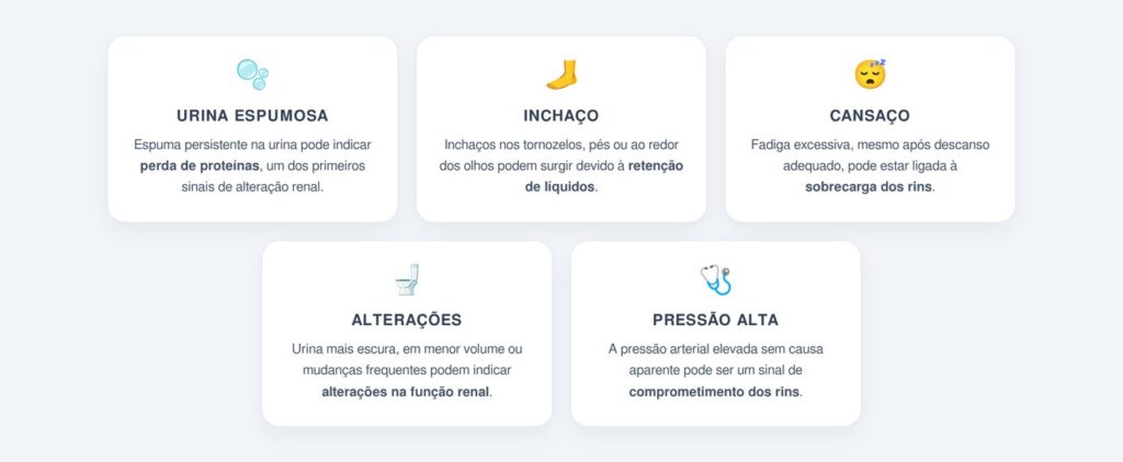 Quais são os sinais sutis de que os rins estão sobrecarregados?