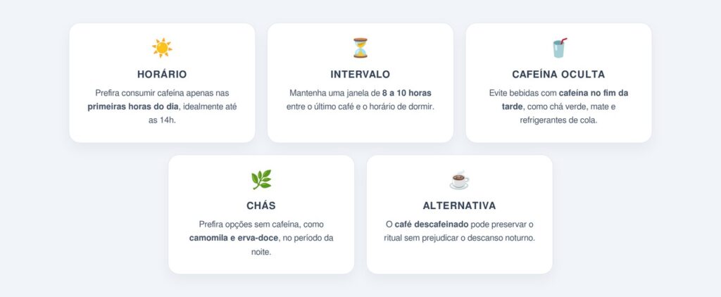 Qual é o horário ideal para o último café do dia?