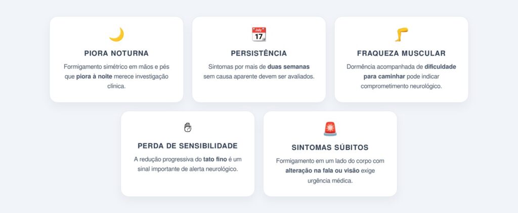 Quando o formigamento indica um problema de saúde?