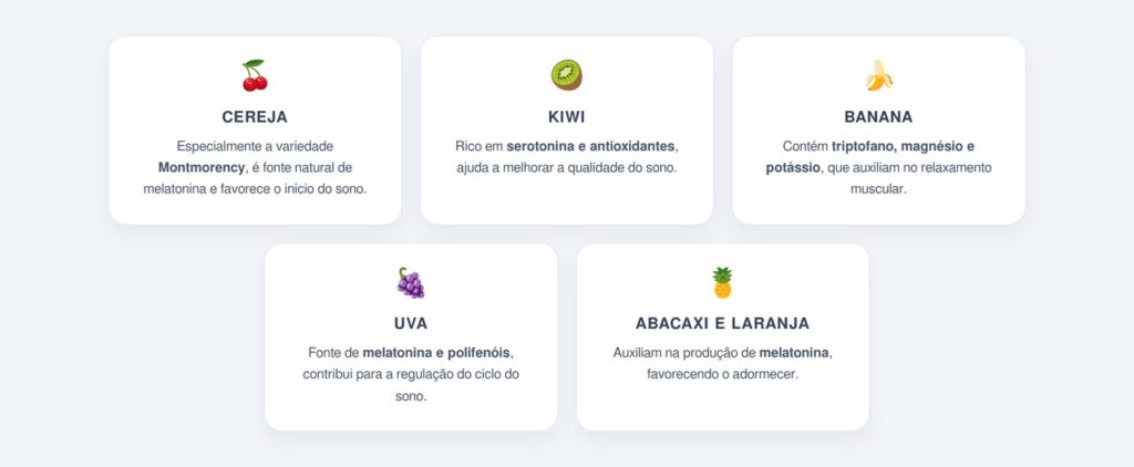 Quais frutas ajudam a aliviar a insônia?