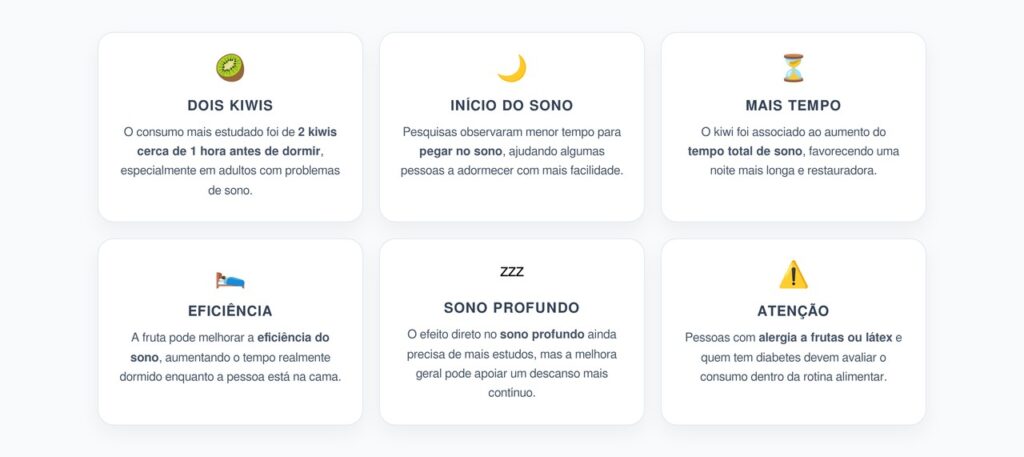 Kiwis à Noite e Sono Profundo: O Que Pode Melhorar no Descanso