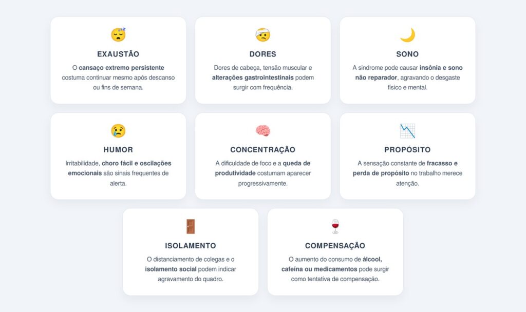 Quais são os sinais de alerta?