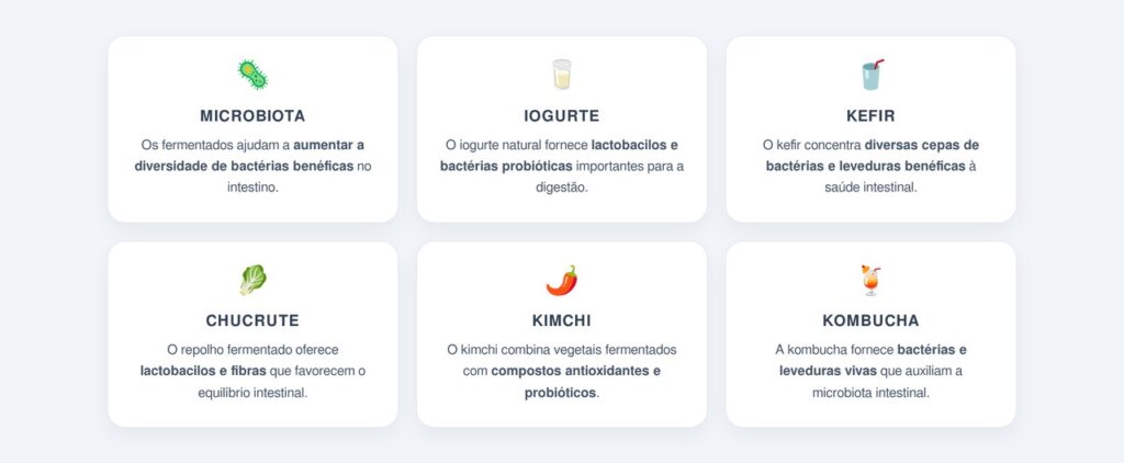 Qual o papel dos alimentos fermentados na saúde intestinal?