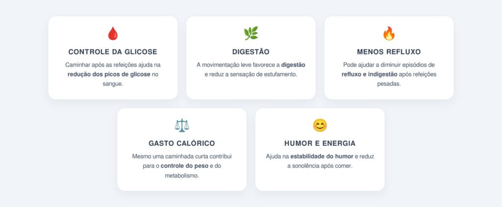 Quais benefícios uma caminhada curta pode oferecer?