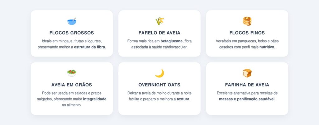 Quais são as melhores formas de incluir aveia no dia a dia?