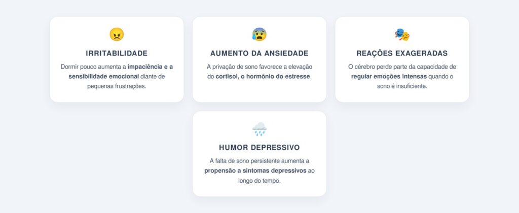 De que forma o sono afeta o humor e as emoções?