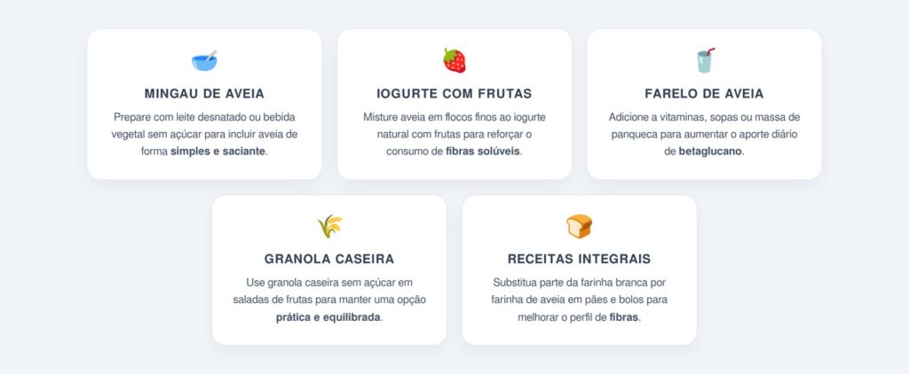 Quanto de aveia consumir por dia para obter resultado?