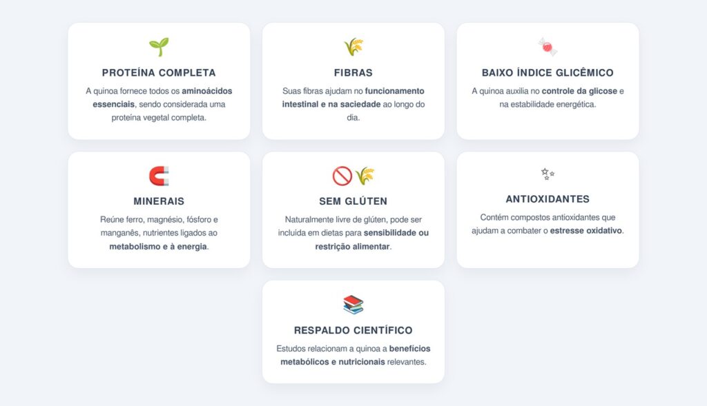 Por que a quinoa é considerada uma proteína completa?