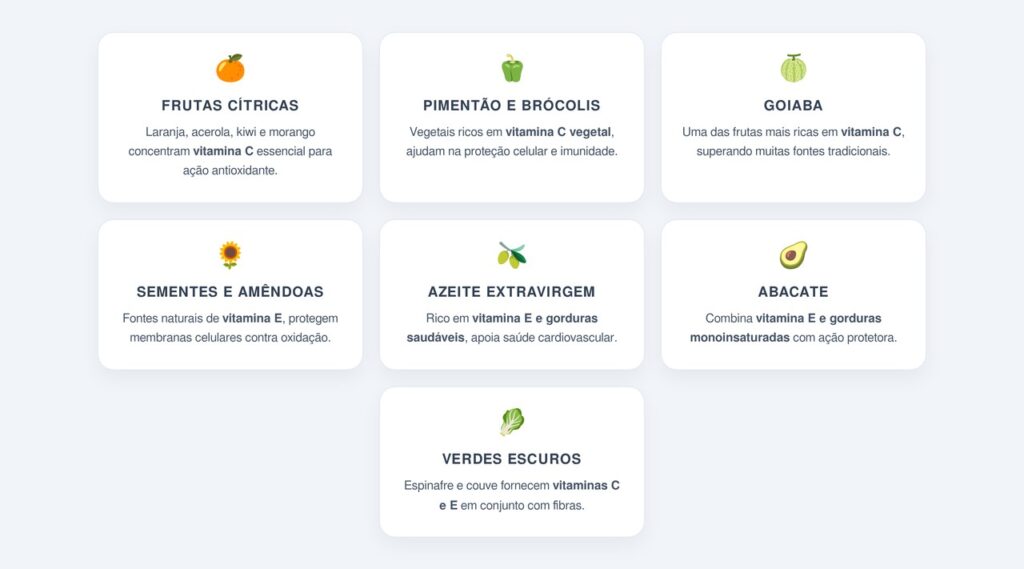 Quais alimentos são ricos nessas vitaminas?