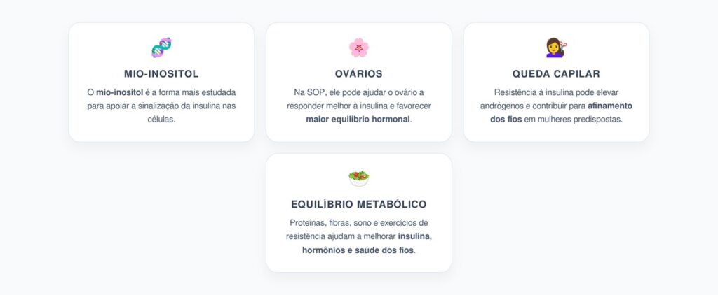Mio-Inositol: A Forma de Inositol que Ajuda Ovários, Insulina e Queda de Cabelo