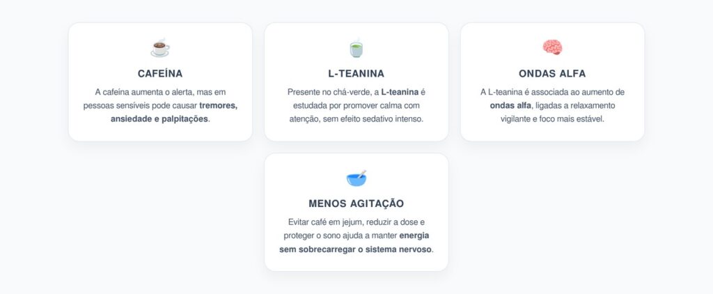 L-Teanina e Café: Como Reduzir Tremedeira sem Perder o Foco