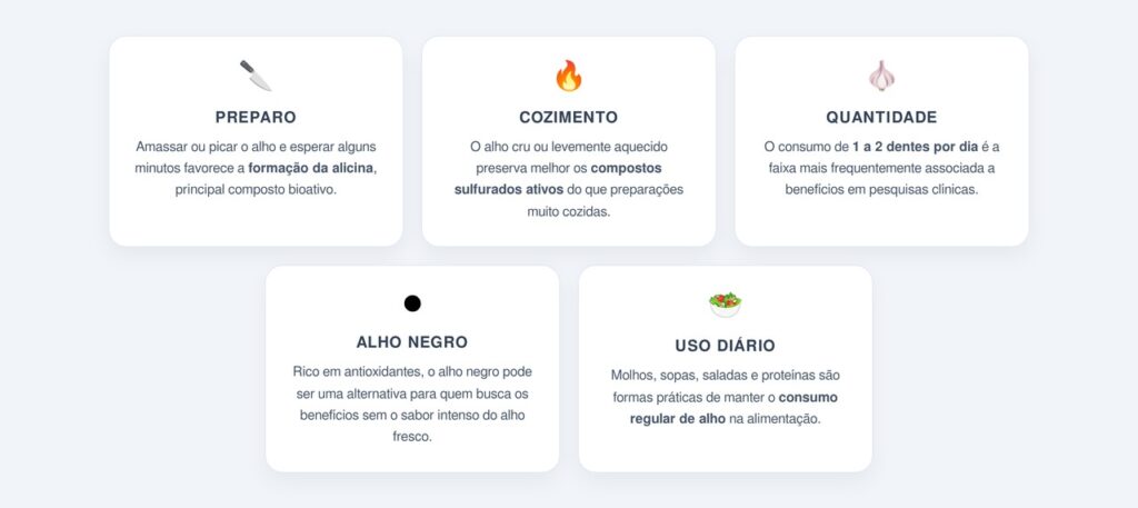 Como consumir o alho para potencializar os benefícios?