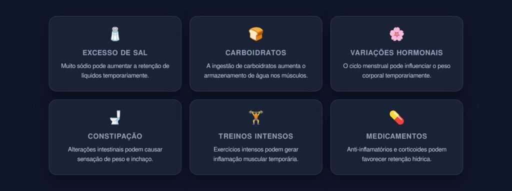 fatores que alteram a balança
