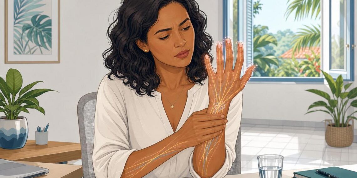 Formigamento constante nas mãos não é apenas má postura no trabalho, mas sim deficiência de uma vitamina essencial