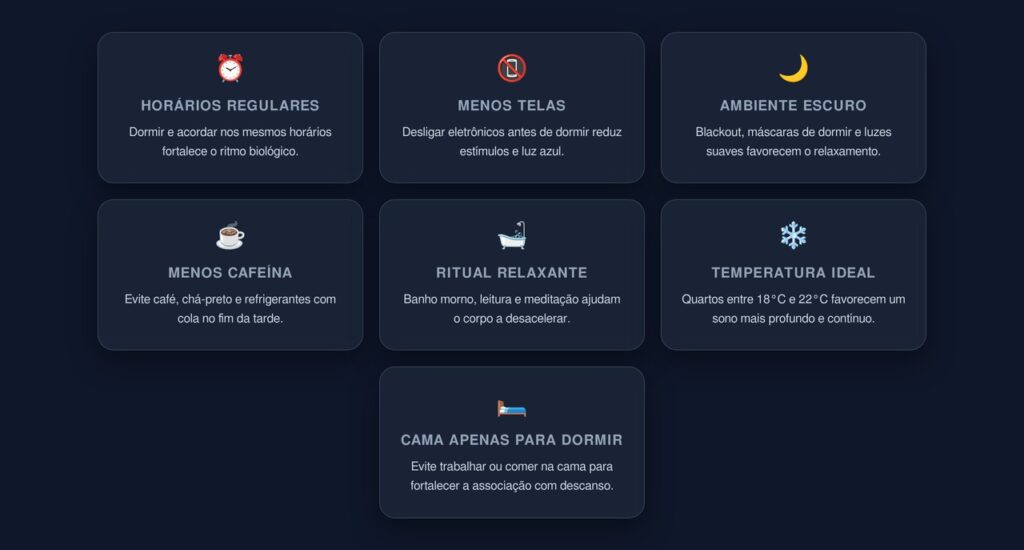 hábitos contra insônia