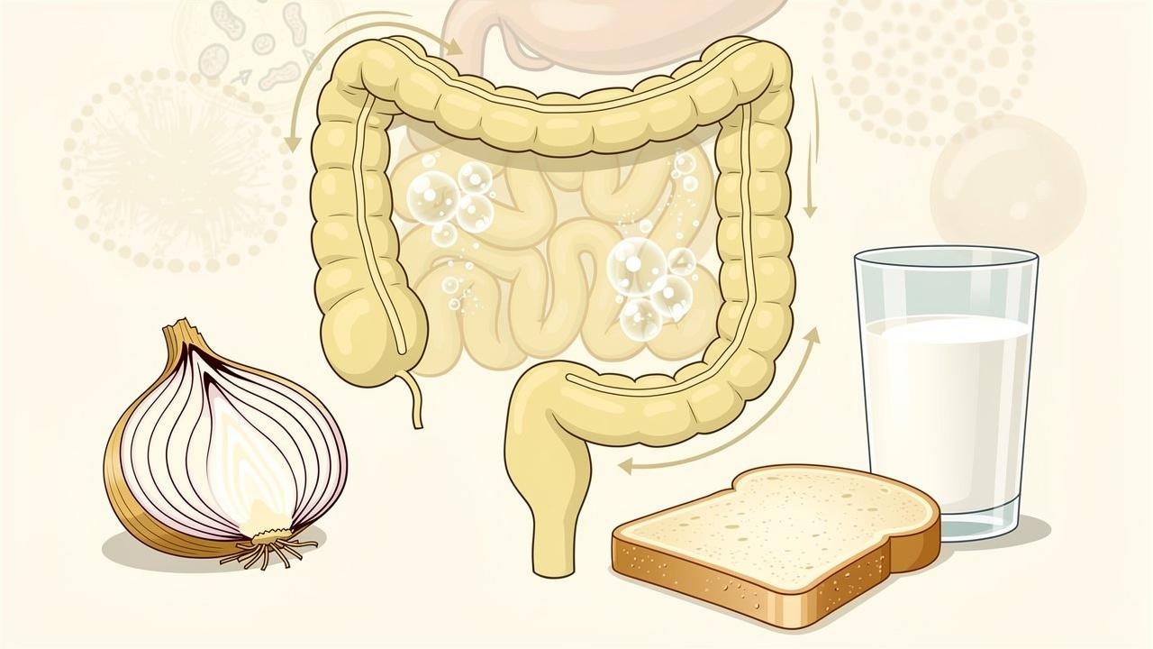 FODMAP e fermentação intestinal podem aumentar gases, distensão e desconforto.