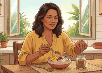 Como o consumo de linhaça ajuda a controlar os níveis hormonais femininos e os sintomas da menopausa?