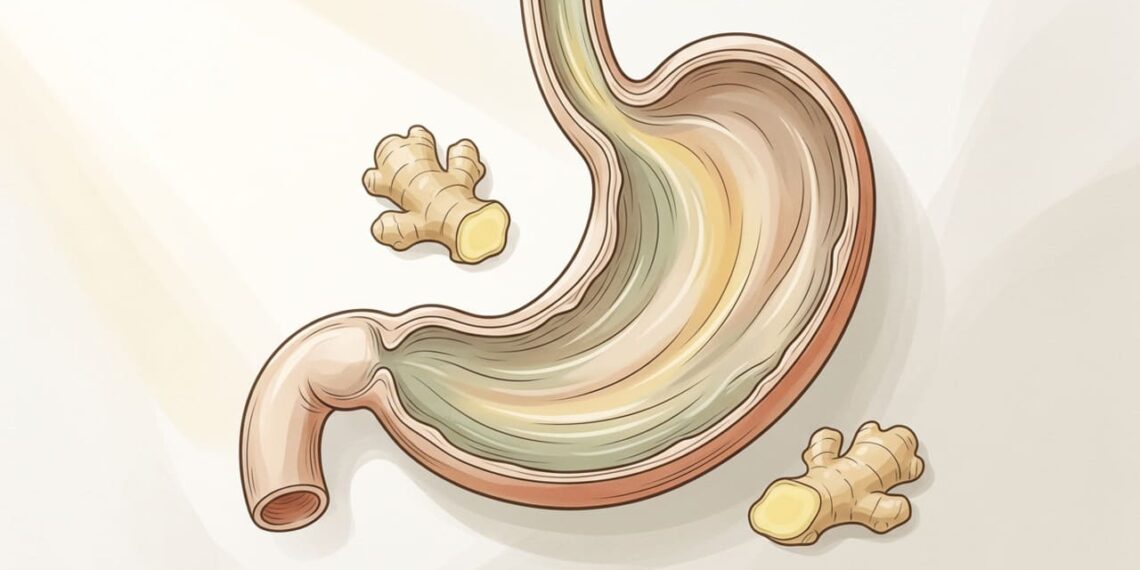 Como o consumo de gengibre ajuda a controlar a inflamação intestinal e a digestão?