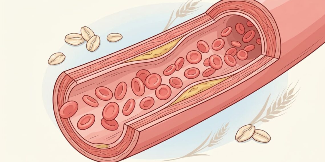 Como o consumo de aveia ajuda a controlar os níveis de colesterol LDL no sangue?