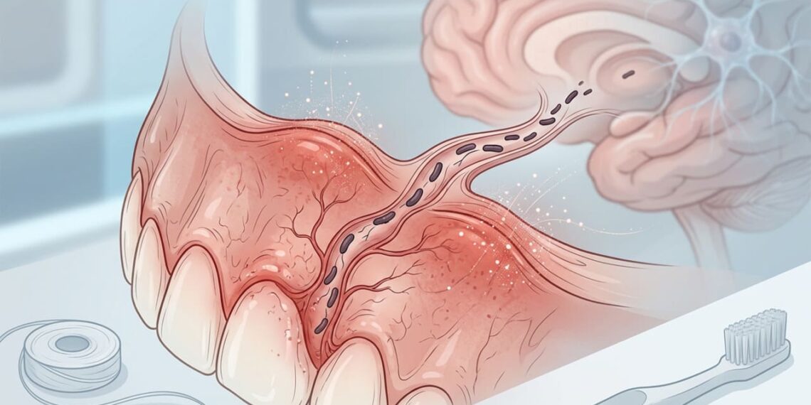 A conexão entre a saúde das gengivas e o risco de Alzheimer: como a bactéria P. gingivalis consegue atravessar a barreira hematoencefálica