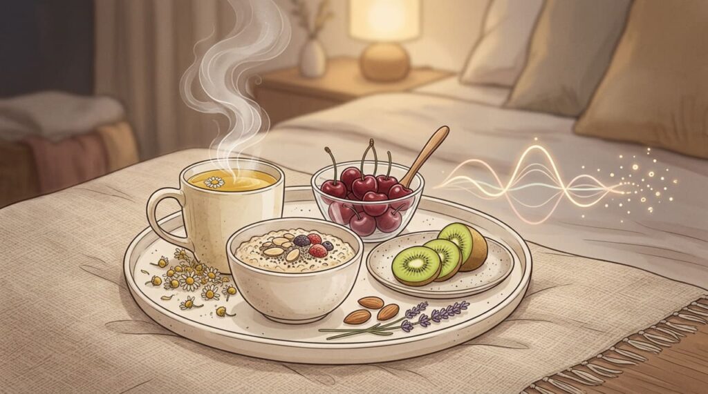 O que consumir antes de dormir para melhorar a qualidade do sono