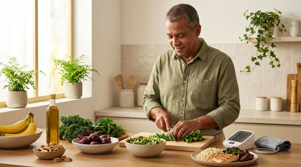 O que consumir ao longo do dia para cuidar da pressão alta: seis alimentos e hábitos essenciais