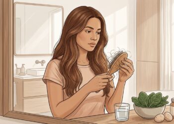 A queda de cabelo difusa é um sinal de deficiência nutricional grave em estágio inicial?