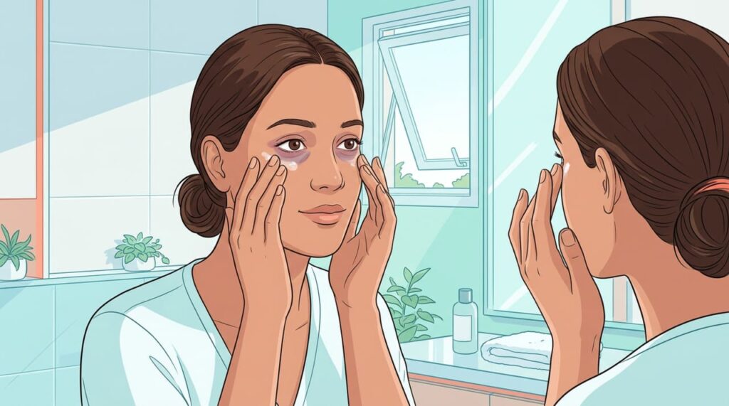A solução para amenizar olheiras pode ser tão simples quanto usar um tipo de vitamina