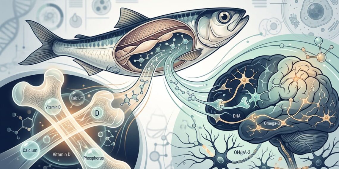 Como o consumo diário de sardinha afeta a saúde óssea e a função cerebral