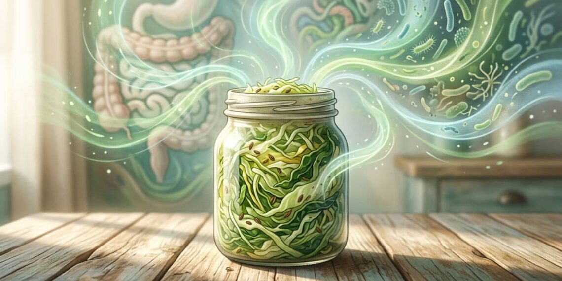 Como o consumo diário de chucrute afeta a microbiota intestinal e a absorção de minerais
