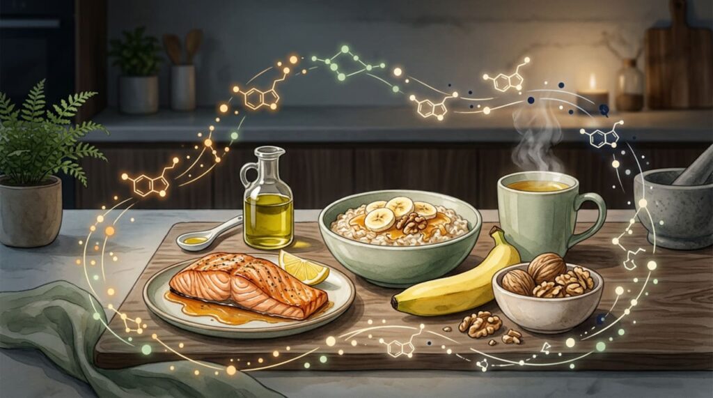 O que comer no jantar para dormir melhor: estudo da Universidade de Granada sobre dieta e sono