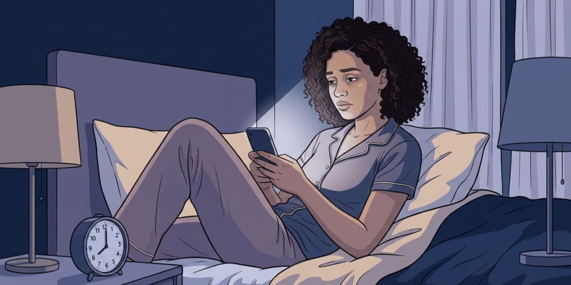 Usar o celular muito tempo antes de dormir pode prejudicar a qualidade do sono