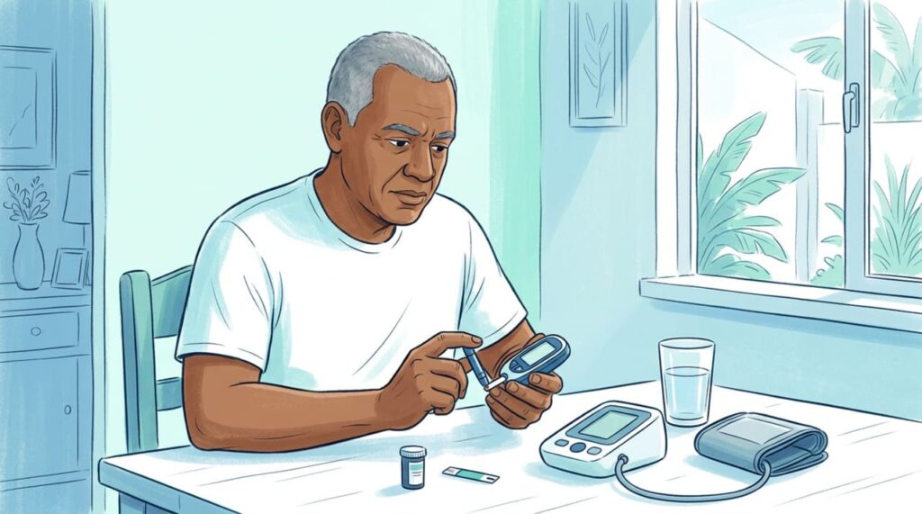 Dois cuidados simples ajudam a proteger os rins em pessoas com diabetes tipo 2 acima de 50 anos
