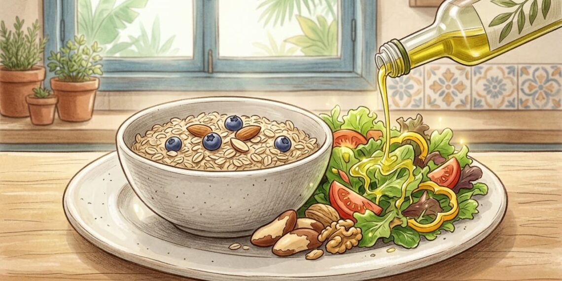 Como reduzir os níveis de colesterol LDL de forma natural: quatro mudanças alimentares com evidência científica sólida