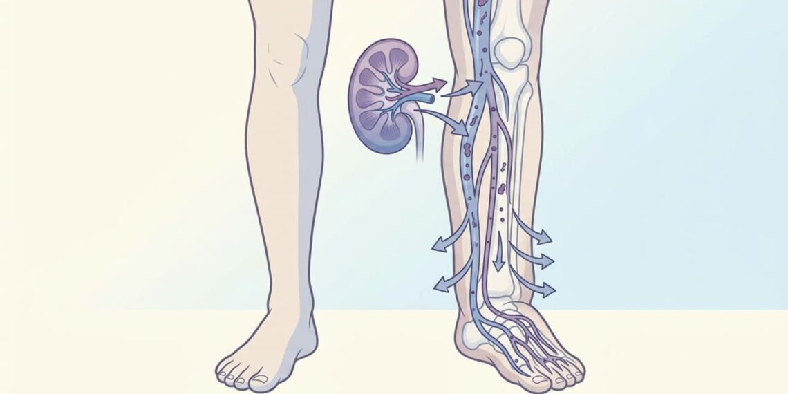 5 sinais visíveis nas pernas que indicam danos nos rins