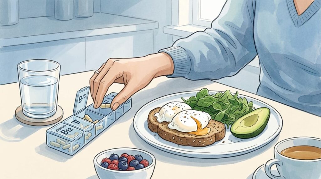 Vitamina B12, quando tomar: de manhã ou à noite, em jejum ou junto às refeições