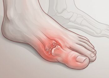 Como é a dor articular causada pela gota em estágio inicial e como diferenciá-la de uma entorse ou fascite plantar