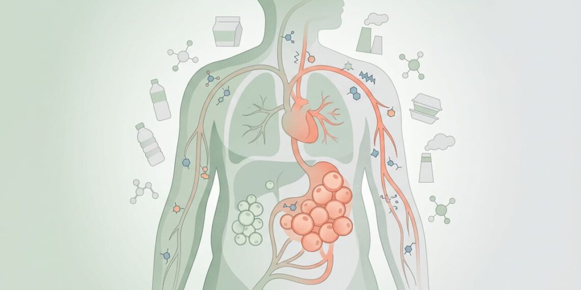 A dificuldade de emagrecer não se deve apenas às calorias ingeridas, mas sim ao acúmulo de disruptores endócrinos que bloqueiam o metabolismo lipídico