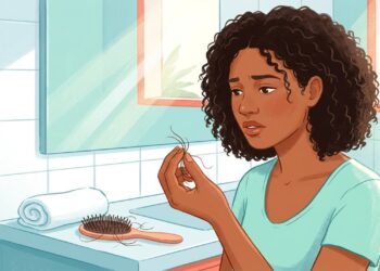 A queda de cabelo excessiva não se deve apenas ao estresse mental, mas sim aos baixos níveis de ferritina que bloqueiam a oxigenação do folículo