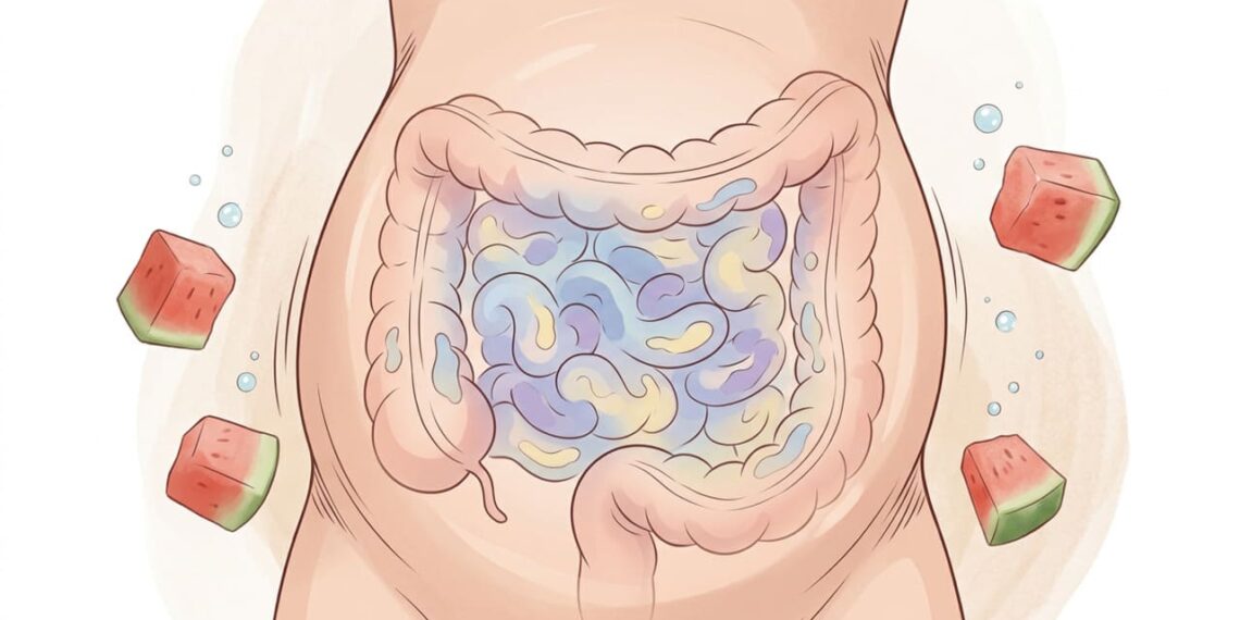 Consumo de melancia afeta o inchaço pós-prandial.